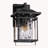 Modern 1-Light Glass Iron Outdoor Sconce Light Lantern Wall Mount Sconce-1983597914