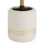 Brosse de toilette Bath Bliss en céramique blanche et dorée