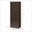 Armoire de rangement à tablettes mobiles de style moderne avec portes à fermeture douce pour une organisation polyvalente