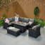 Rosen 9 Seater Aluminium Dining Table Top With Storage Bench And Armchair And Furniture Cover-1437788240