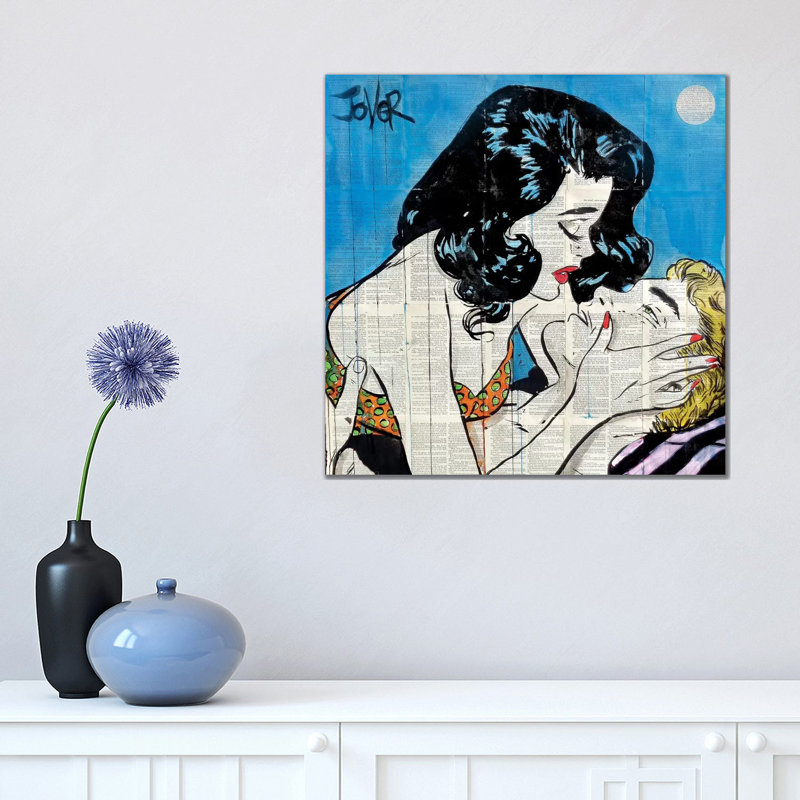 Summer Lovin' by Loui Jover - Wrapped Canvas Print, 45.72 cm H x 45.72 cm W x 1.91 cm D