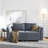61" Square Arm Modular Loveseat with Storage Space-1223552347