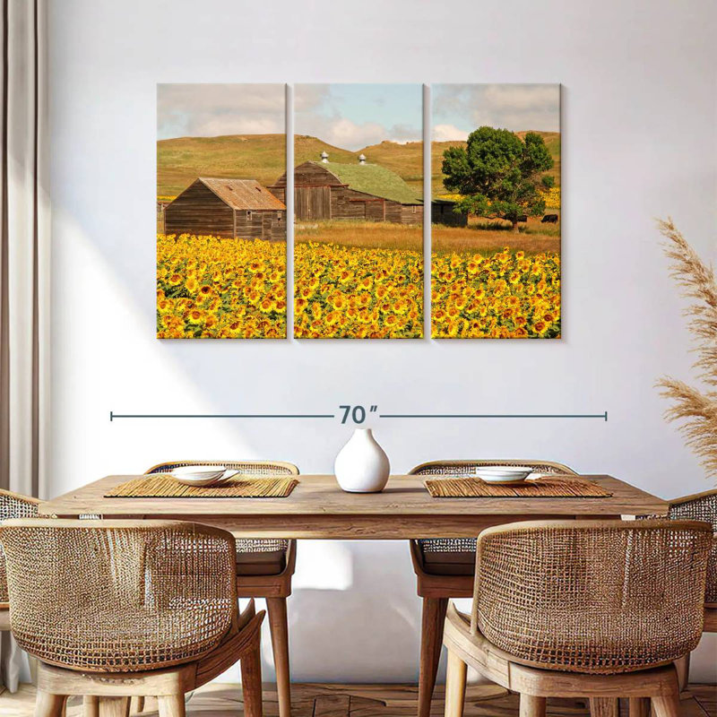 Champ de tournesols Alvord, H 36 po x l 57 po