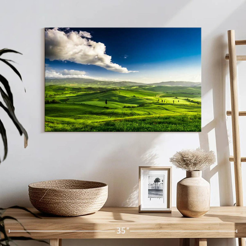 Alvord, champ de Toscane nuageux, H 16 po x l 24 po