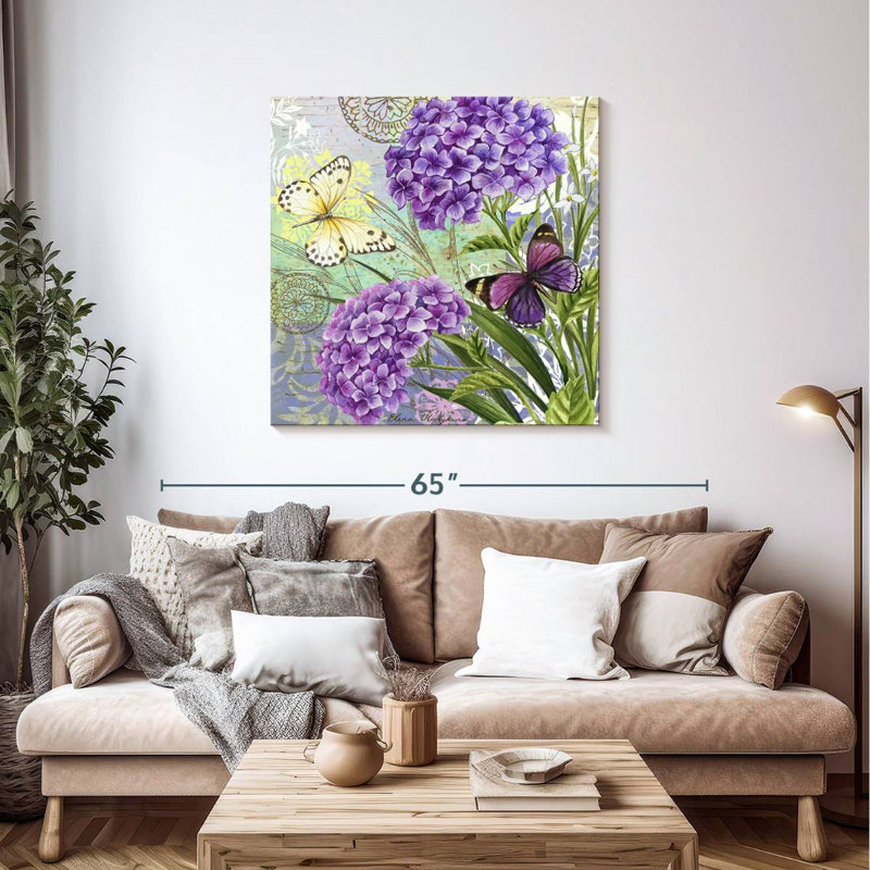 Harnek fleur collage hortensia et papillons