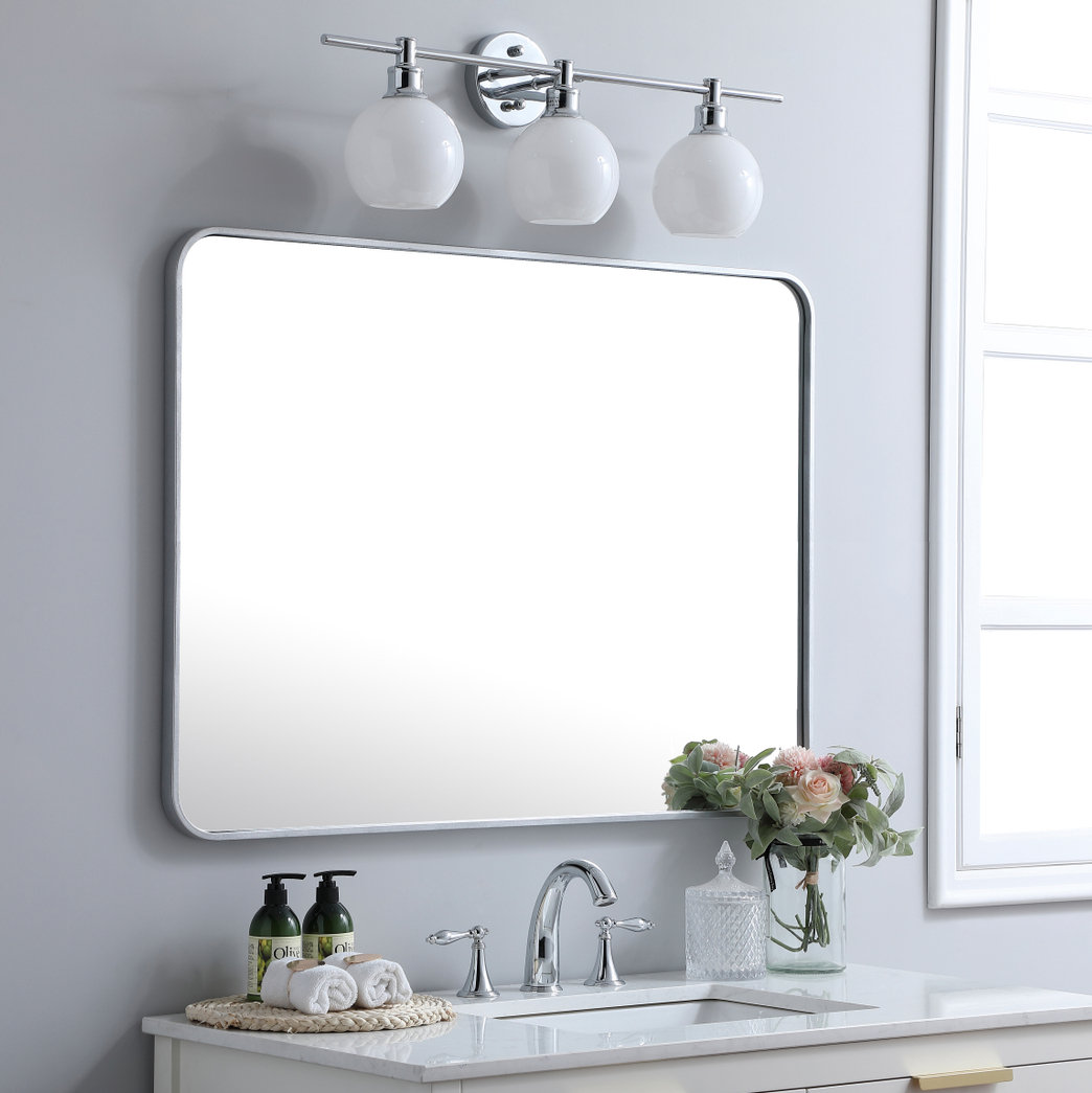 Sabine Accent Mirror, Silver, 40" x 30"