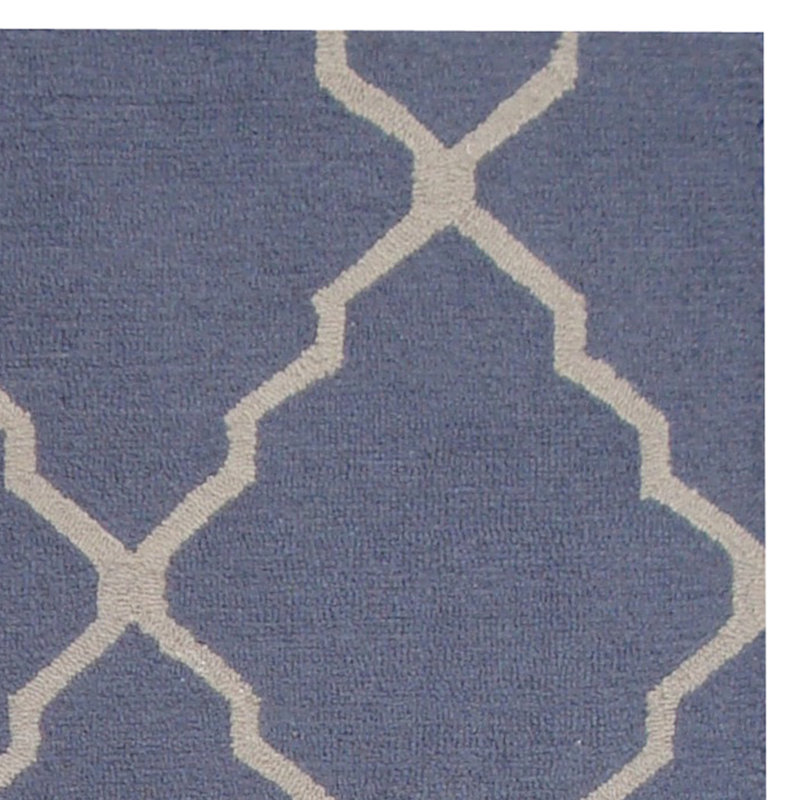 Wool Geometric Indoor Rug, Rectangle 5' x 7'