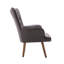 Arela PU Leather Upholstered Accent Chair with Rubberwood Legs-152677398