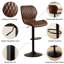 Tabouret de bar pivotant à hauteur réglable-117246448