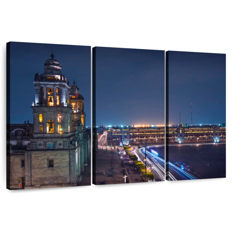 Mexico Metropolitan Cathedral, 24" H x 38" W