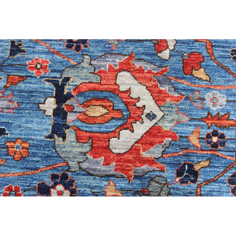 Transitional One-of-a-Kind Rectangle 9'2" X 11'10" Hand Knotted Area Rug