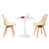 2 Clear Brown Chairs