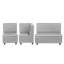 Ensemble de sièges modulaires en L 3 pièces Kid Comfort - gris-124164516