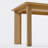 33.5"W×30"H Wood Dining Table Kitchen Table with 4 Legs-39408986-39408985