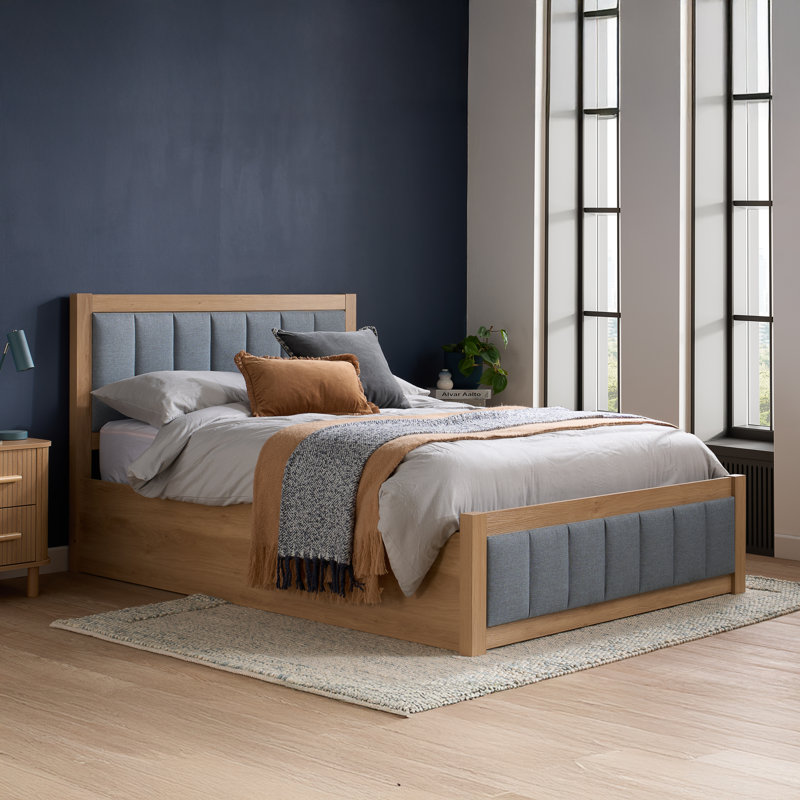 Bolme Ottoman Bed Grey, Double (4'6)