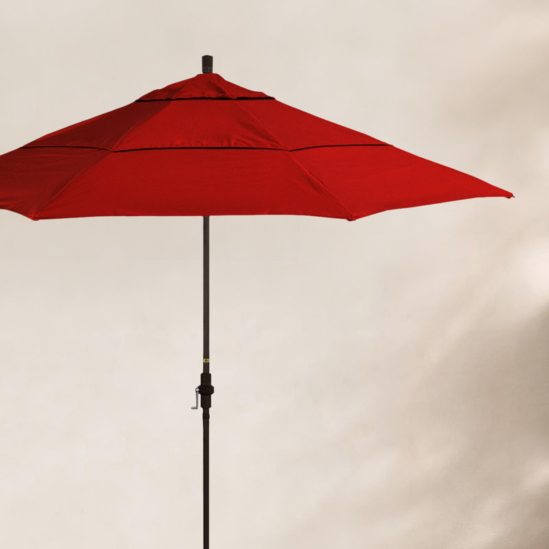 Parasol de marché Broadmeade octogonal Sunbrella, Toile Sunbrella® bleu pacifique