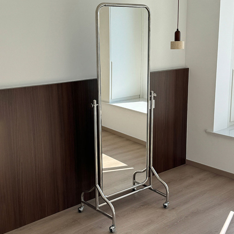 Miroirs pleine longueur rectangulaires en acier inoxydable