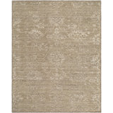Iowa Hand Knotted Wool Oriental Area Rug in Tan