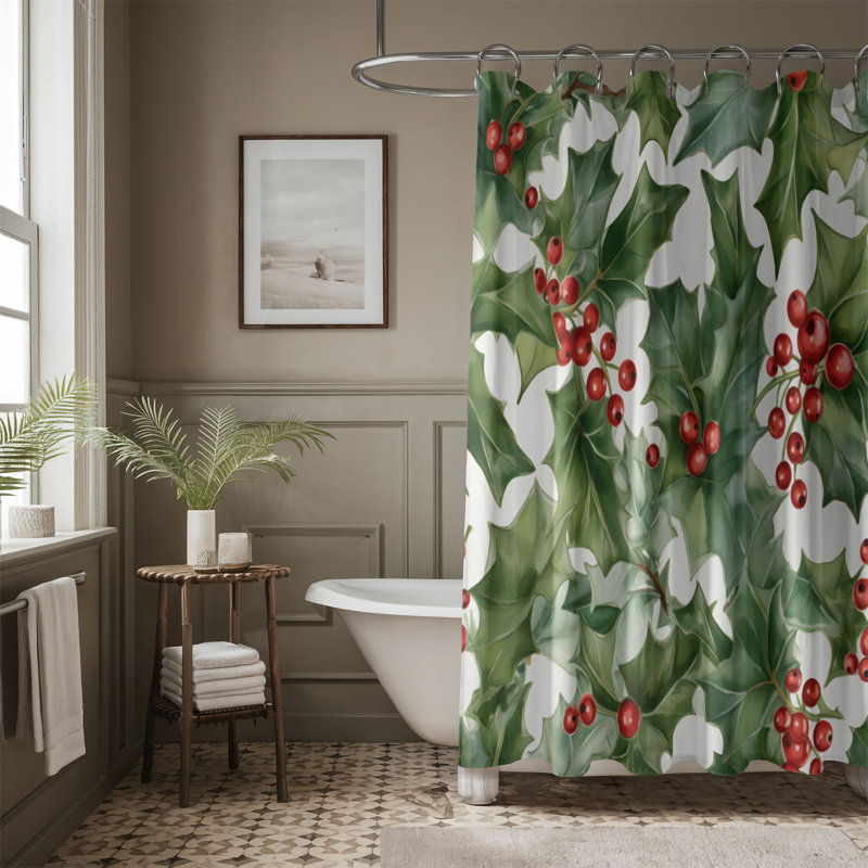 Rideau de douche Petal 1 pièce, H 74 po x l 40 po