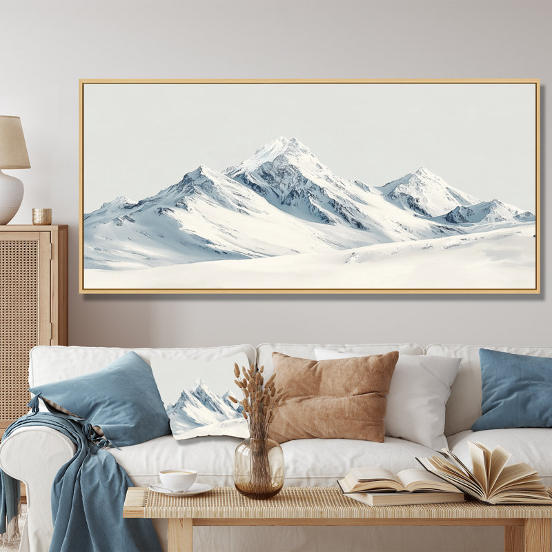 Gerarda - Landscapes Wall Art, H 28 po x l 60 po, Floater Framed, Brun