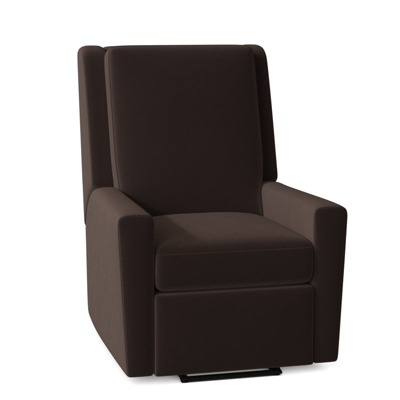 Reclination 32" Wide Genuine Leather Standard Recliner, Manual, Swivel Glider, 1181 Pearl