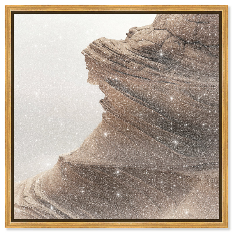 Stoic Sandstone I Print by Oliver Gal, 13"H x 13"W, Gold Floater Frame