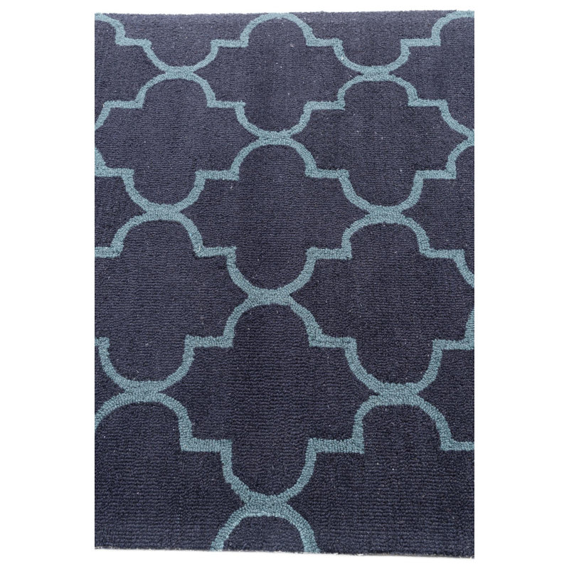 Tapis bleu marine Oharare