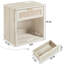 Ensemble de 4 commodes et tables de chevet en rotin, style bohème, commode 6 tiroirs, commode 5 tiroirs, 2 tables de chevet avec station de charge-1296101598