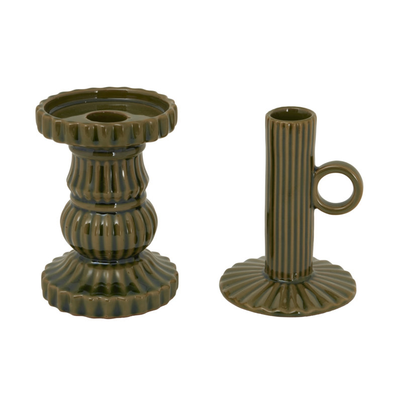 Andrian Ceramic Candle Accessories, Green
