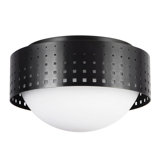 Astoria 10-in Black Flush Mount