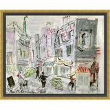 Oversized Parisian Scene Print