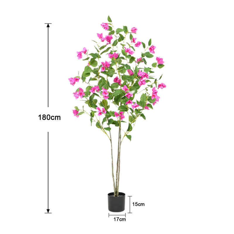 Caisen Faux Tree, 180cm H x 15cm W x 15cm D