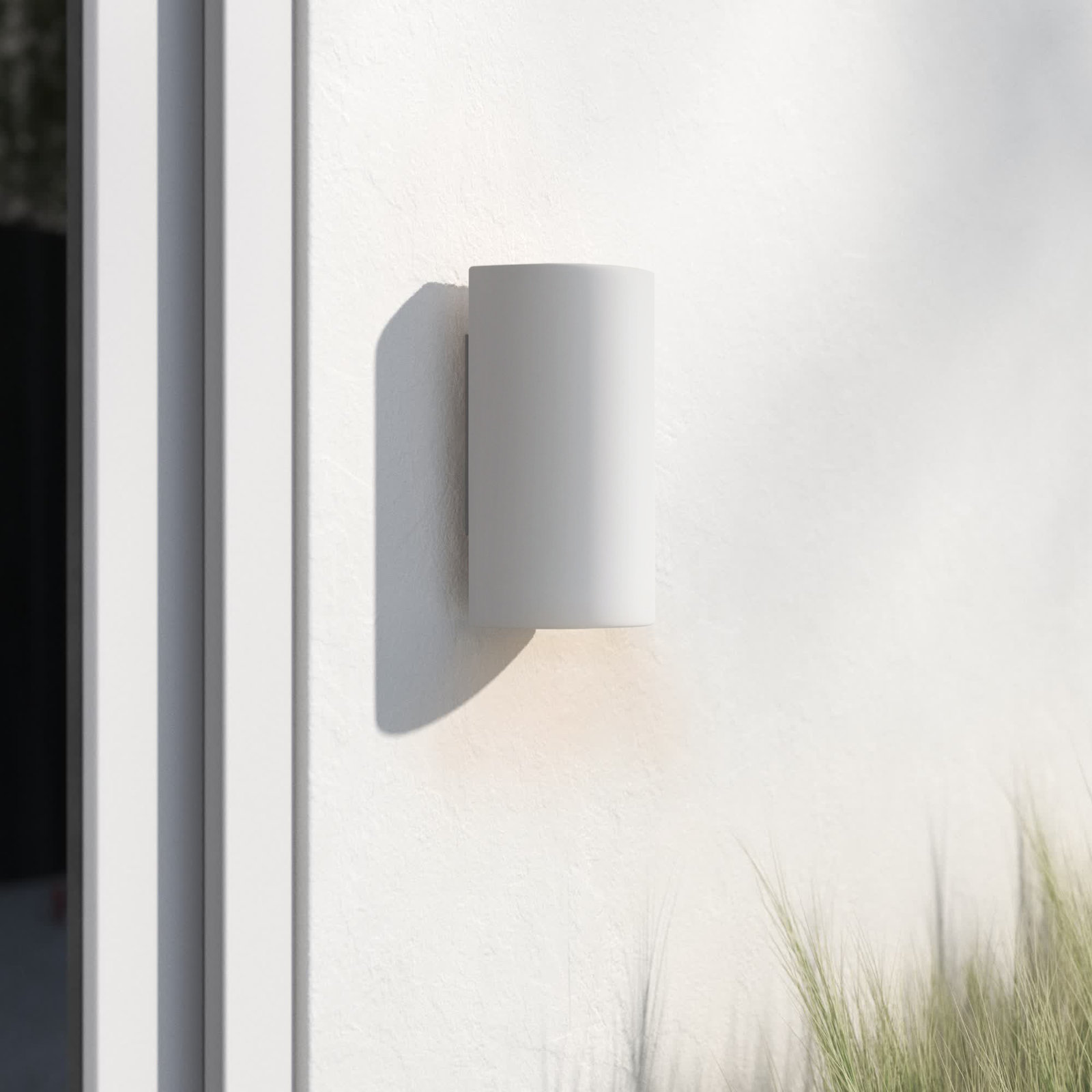 Nomad Ceramic Outdoor Sconce, Bisque