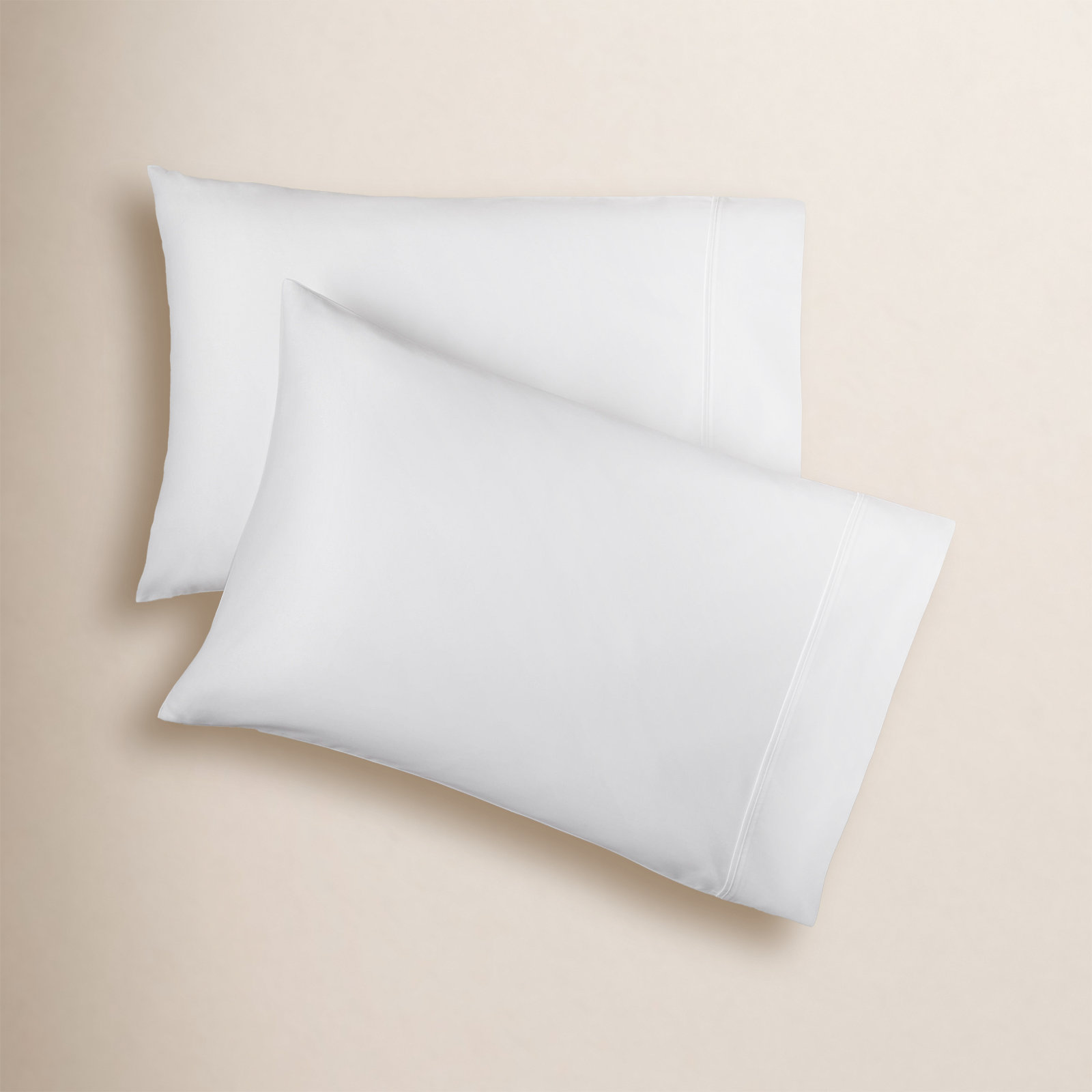 Hayward Egyptian-Quality Cotton Sateen Pillowcase Set, White, King - 2 King Pillowcases
