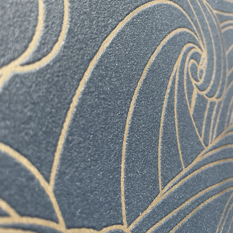 Papier peint Big Wave, Bleu