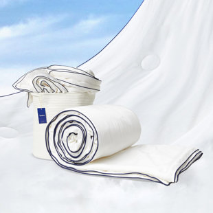 Vesta Silk Comforter, Quilt And Duvet Insert For Hot Sleepers, 100% Silk Fill With 100% Cotton Shell, Soft, Moisture-wicking (Silk Weight: 3.7lbs)
