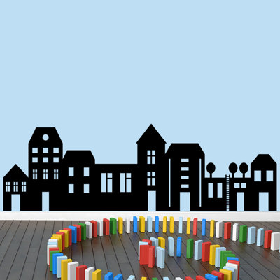 Ensemble de décalcomanie murale little city