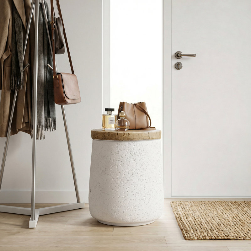 Kanauga Side Table, White, 1