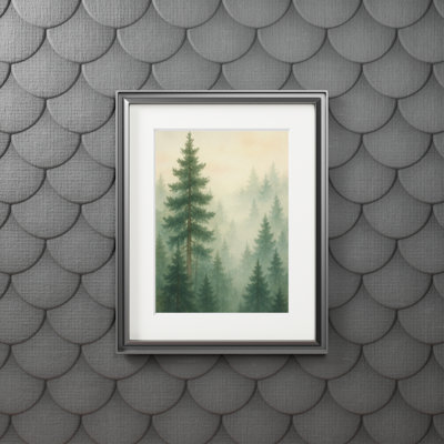 Clinger Single Picture Frame Print