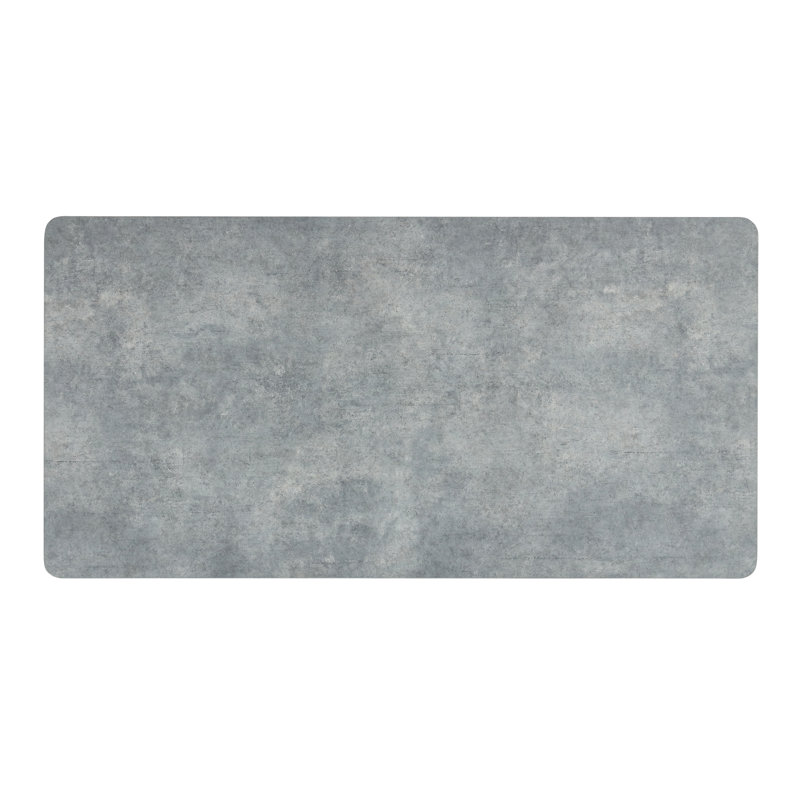 Ensemble de tables basses 3 pièces - Table basse rectangulaire et 2 tables de bout carrées avec pieds stylisés en croix - Style contemporain gris