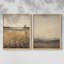 «Vintage Landscape XXX», impression giclée sur cadre - ensemble de 2-1697543972-1697543971