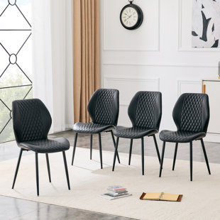 Modern Light Luxury Dining Chairs ,Suitable as upholstered dining chairs with backrests for dining rooms, adaptable to a wide range of scenarios.Set of 4