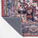 Aailiyah Ornate Large Medallion Machine-Washable Red/Navy Rug