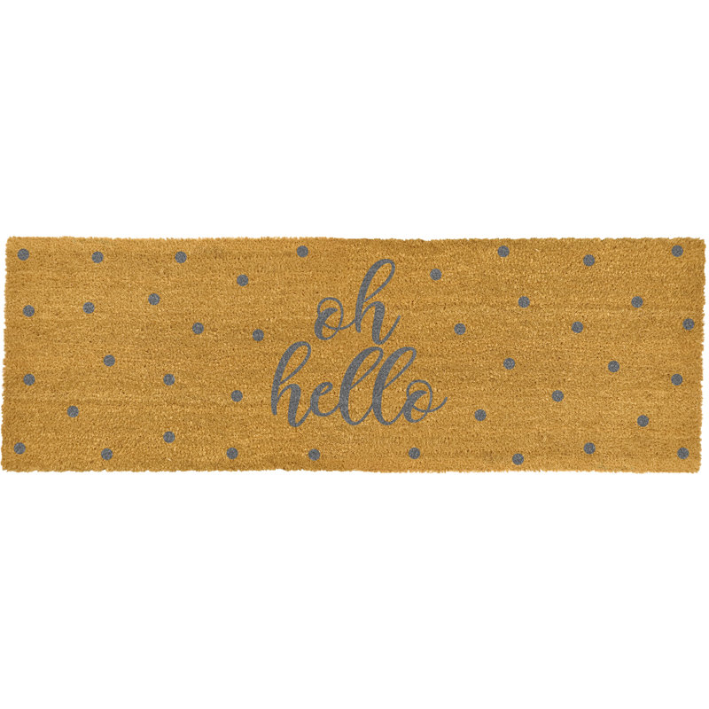 Gorm Non-Slip Outdoor Doormat, Natural/Grey