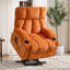 92cm Wide Chenille Wall Recliner Standard Recliner with Massager-1078109826