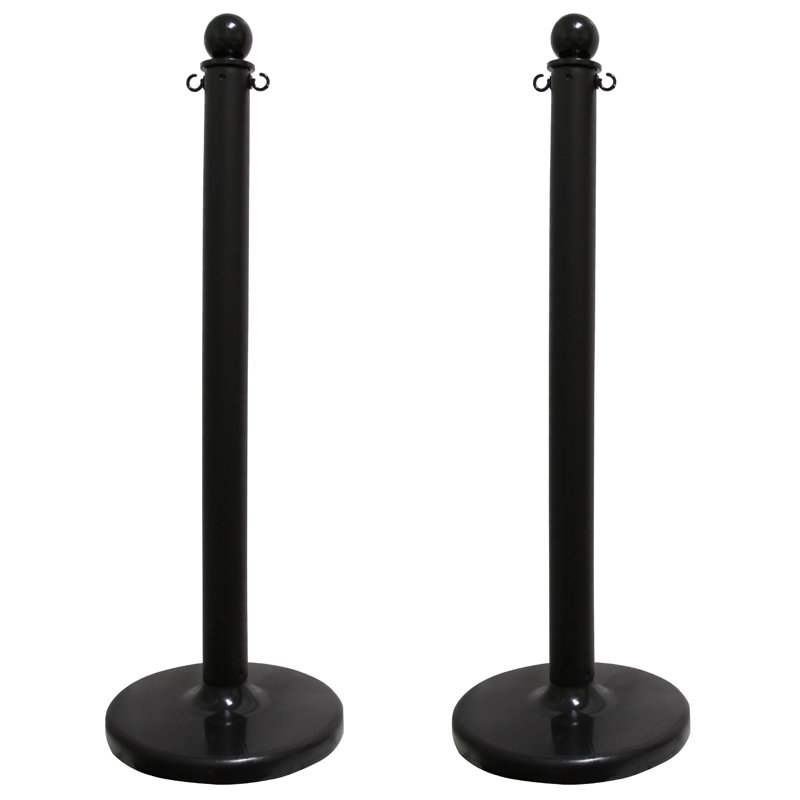 Poteau en stanchion, Noir