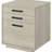 Freestanding, 3 - Drawer, Home Office File Cabinet, White Washed Grey Finish, Arm, Design, Contemporary Style, Build Style 4 Drawers Freestanding Cabinet In Grey, Arm And As Material, 20.11 Inches