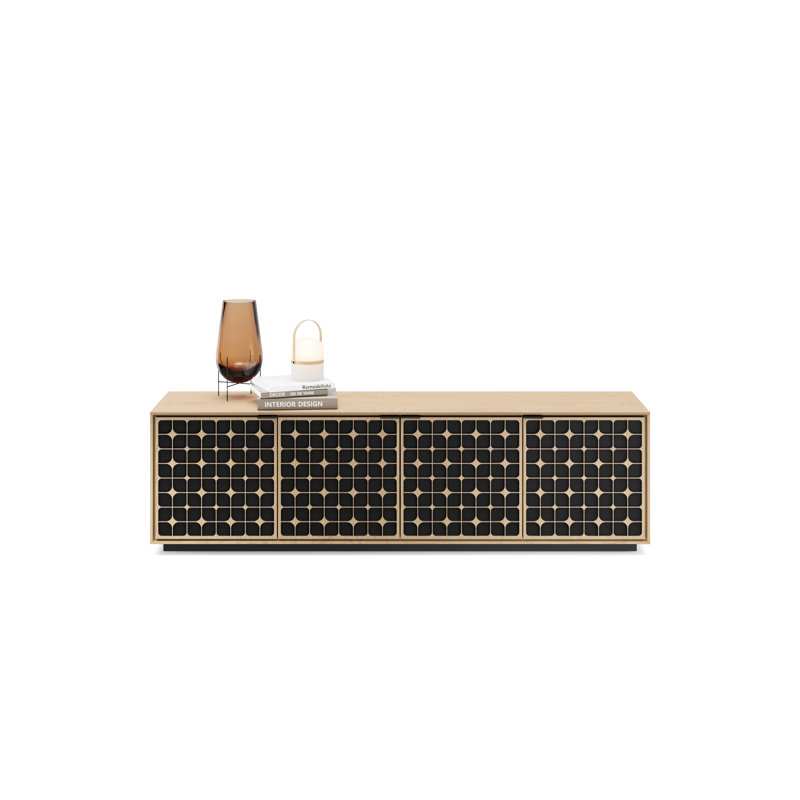 Elements - Cabinet with Rolling Plinth Base - Constellation Door, Washed Oak