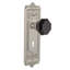 Egg & Dart Plate with Decorative Keyhole and Waldorf Black Door Knob-1099619755