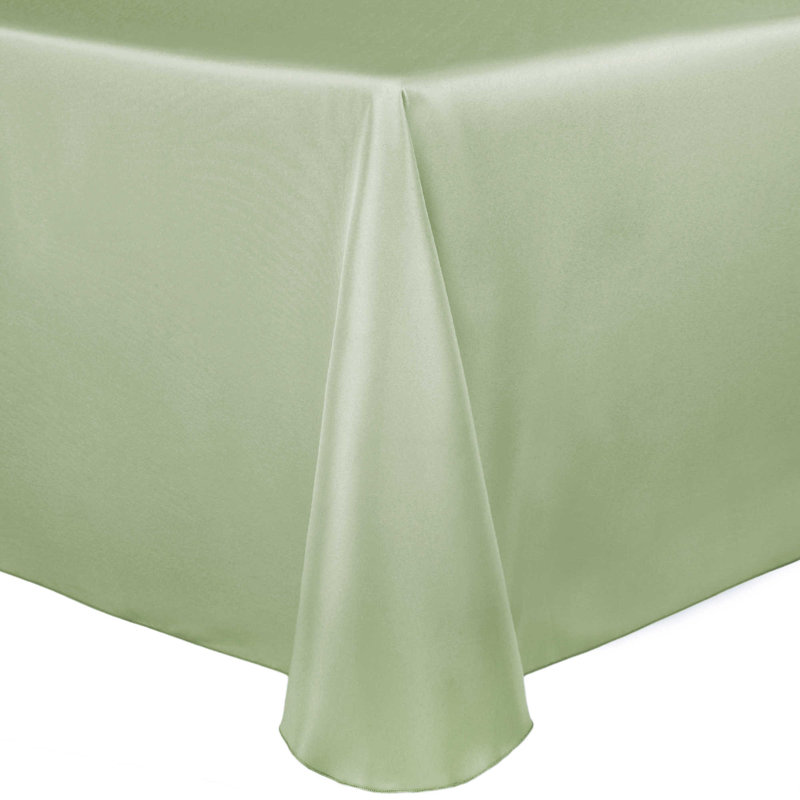 Ultimate Textile Oval Tablecloth, 104" x 70", 1, Sage